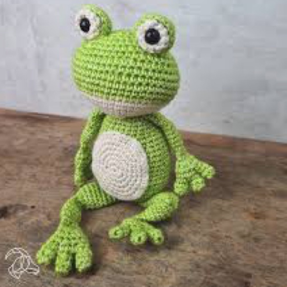 Handicraft crochet kit frog NWT🧶🪡🐸